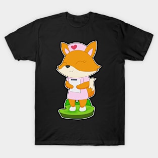 Fox Nurse Notepad T-Shirt